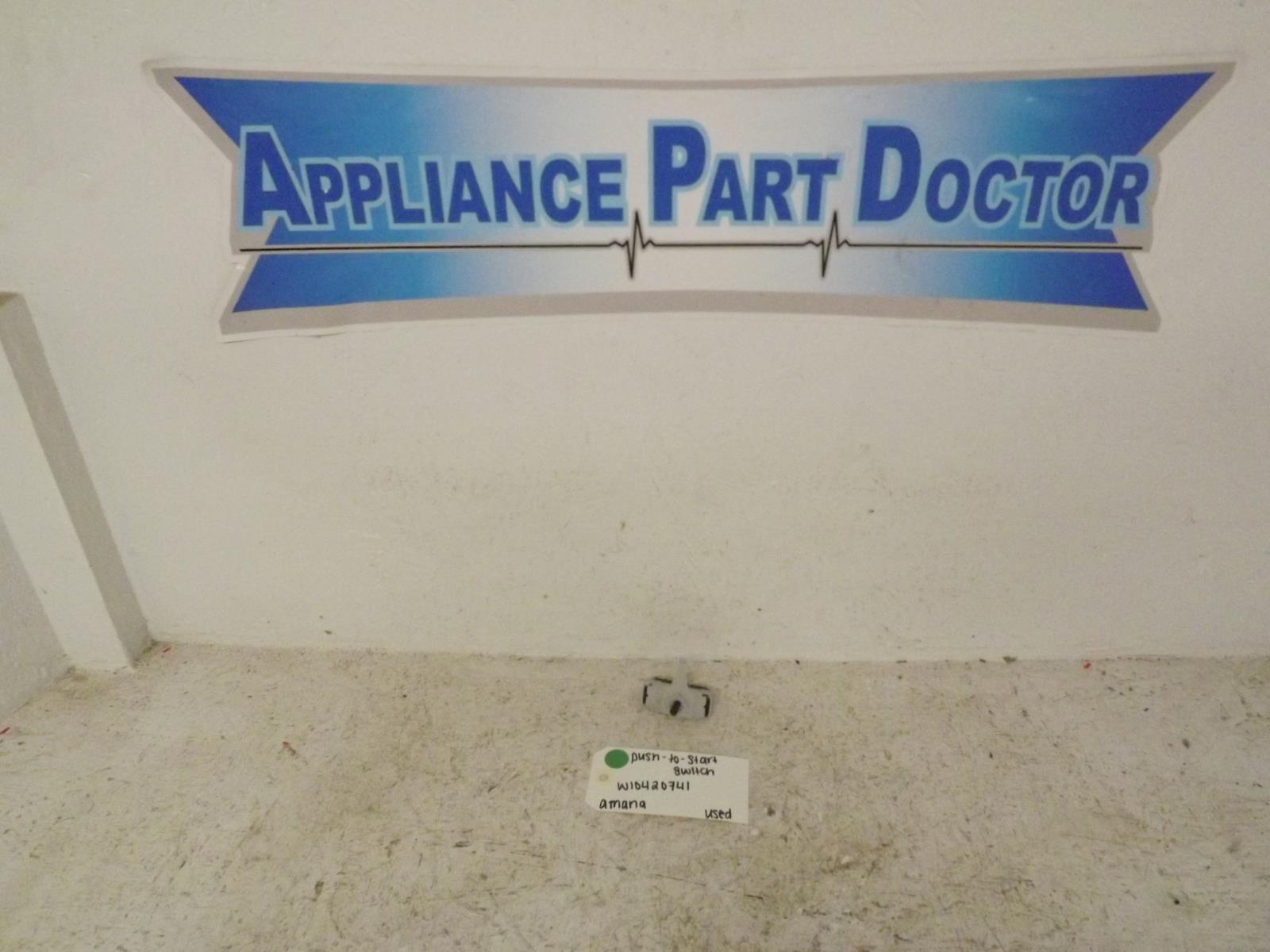 Amana Dryer W10420741 Push To Start Switch Used Amana Dryer W10420741 Push To Start Switch Used